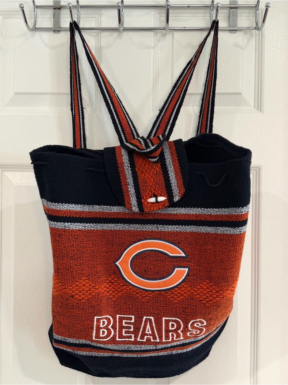 NFL Chicago Bears Hobo Backpack Purse Handbag Tote 16" Football Game Day NWOT - Picture 7 of 13